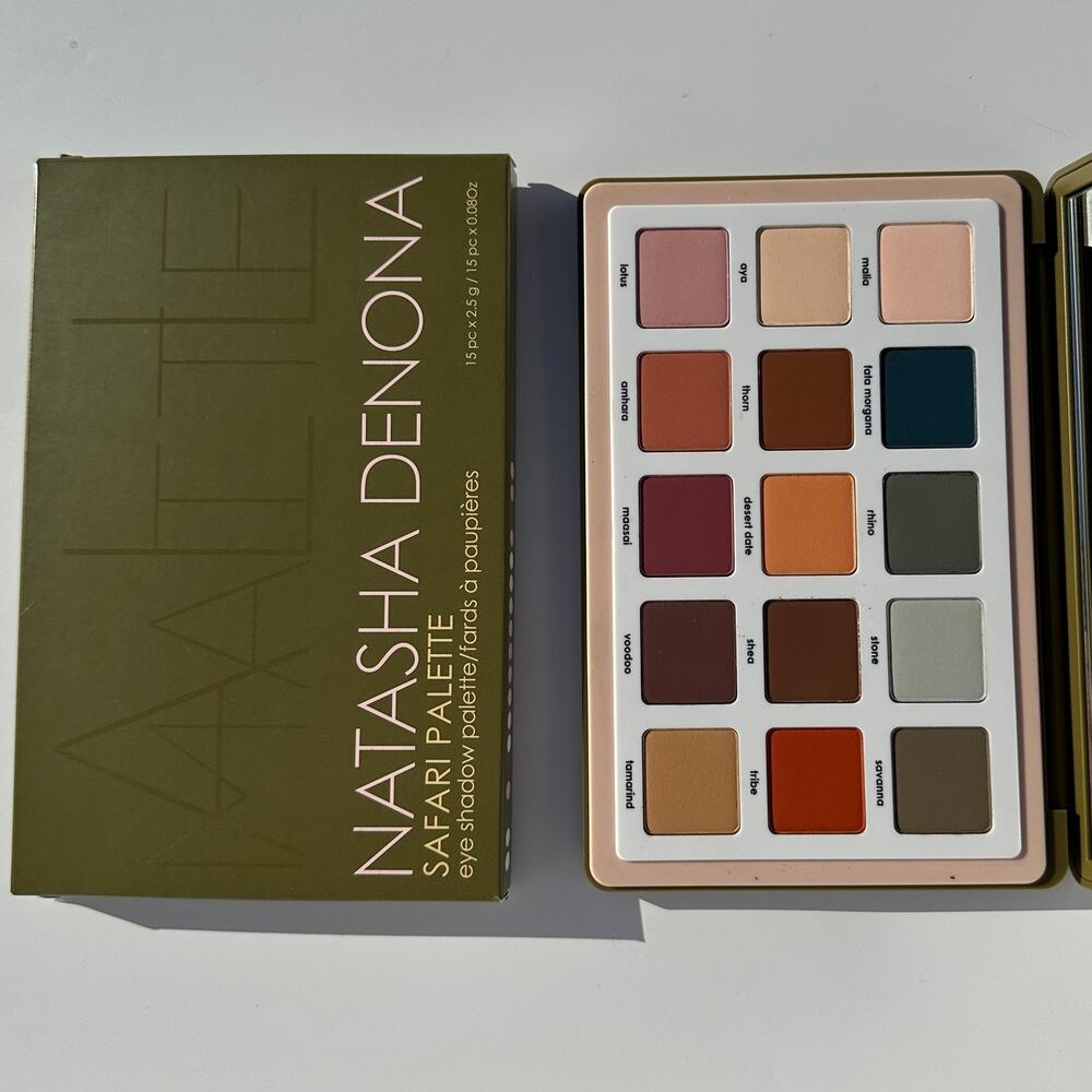 Natasha Denona Safari 15 Shade Eyeshadow Palette All Matte New in Box Rare